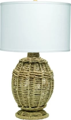 Jute Urn Table Lamp