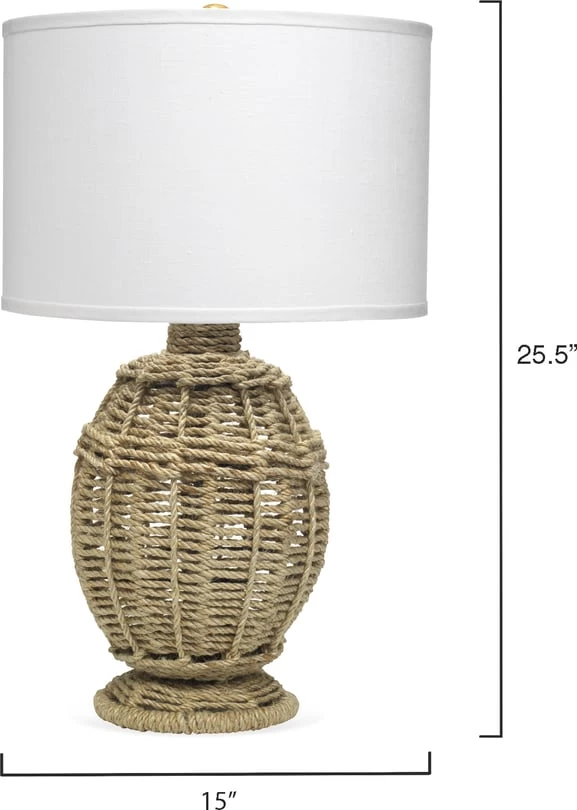 Jute Urn Table Lamp 3 Jute Urn Table Lamp - Image 3