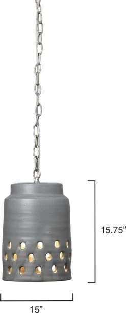 Perforated Pendant -Furnitur Jamie Young md 76