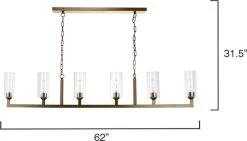 Linear Chandelier 11 Linear Chandelier -Furnitur Jamie Young md 809