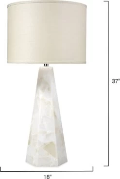 Borealis Hexagon Table Lamp -Furnitur Jamie Young md 824
