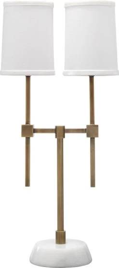 Minerva Twin Shade Console Lamp