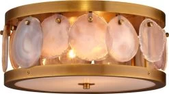 Upsala Agate Flush Mount Ceiling Light -Furnitur Jamie Young md 91